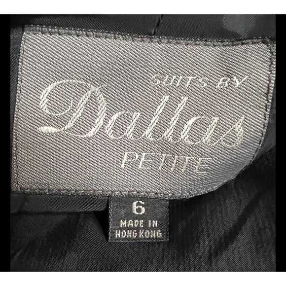 Dallas Womens 100% Wool Plaid Pencil Skirt & Blazer Set Office Career Petite 6P - Picture 6 of 8